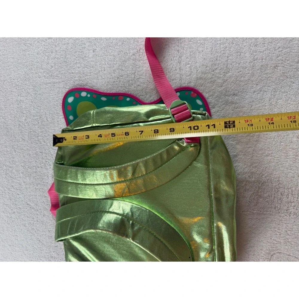 American Girl Butterfly Backpack Green Metallic Pink Wings GDW39 2019 Kids Bag